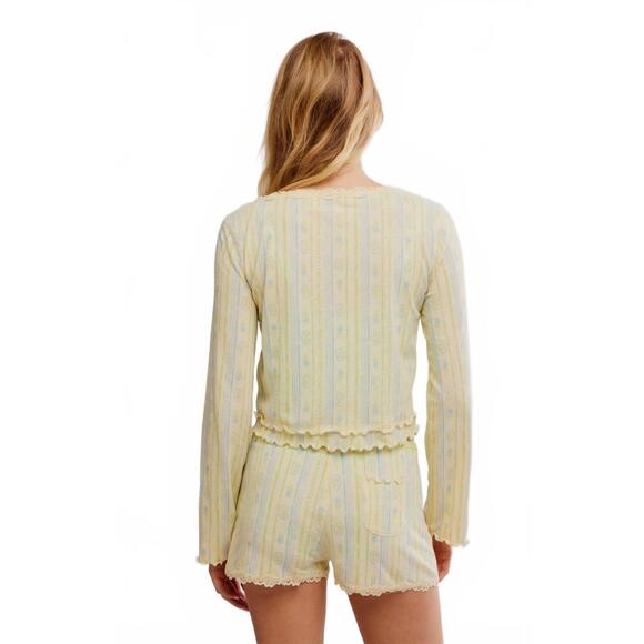 NEW FREE PEOPLE spring break sleep set in butter - Picture 3 of 5